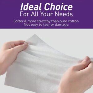 MedPride Disposable Dry Washcloths 8"x13" Half Fold Soft Wipes 800 Ct NOS